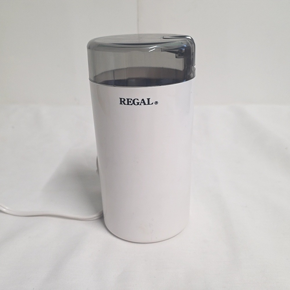 Regal Coffee Spice Mill Electric Grinder K7450 White 160W Stainless Steel Blades